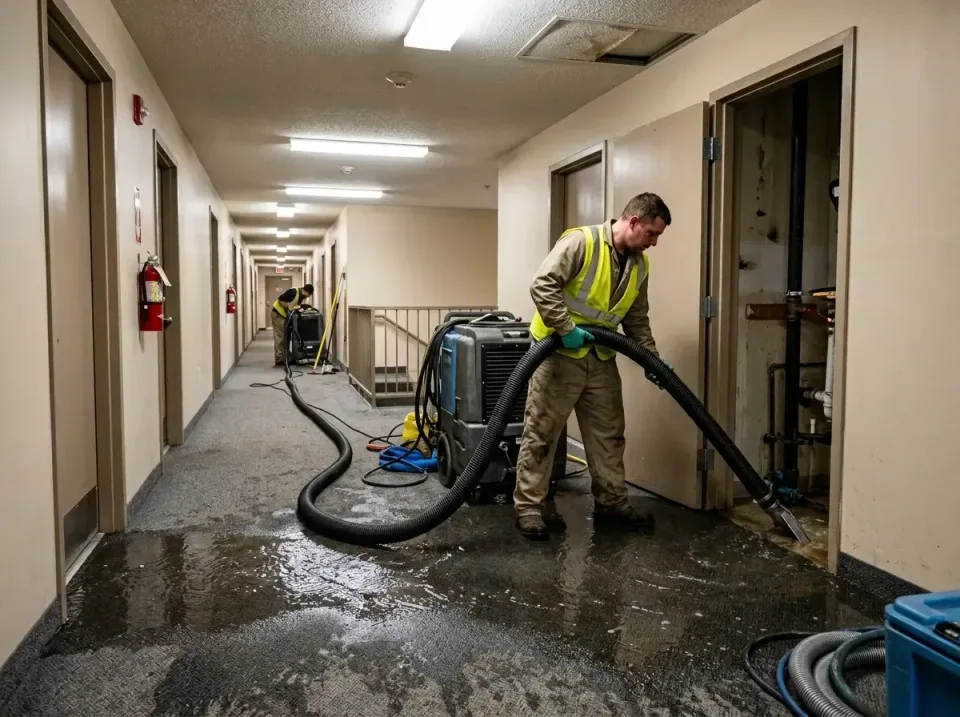multi-unit-apartment-hallway-f-005 — frequently asked questions, Emergency Burst Pipe Water Extraction & Removal in Maumelle…